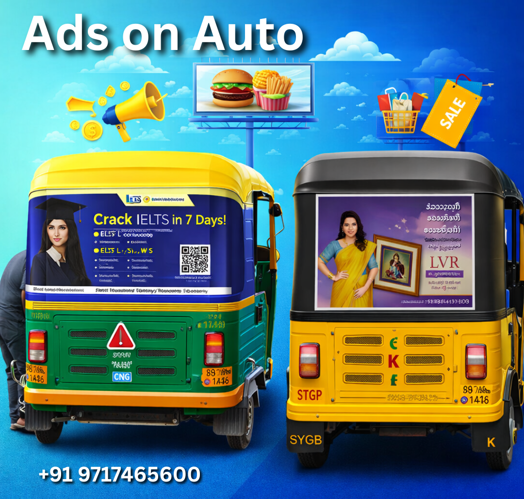 Auto Rickshaw Advertising in India - Litoust India